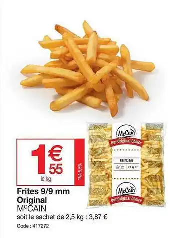 Promocash Frites 9-9 Mm Original Mccain offre