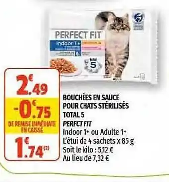 Bouchées En Sauce Pour Chats Stérilisés Toral 5 Perfect Fit