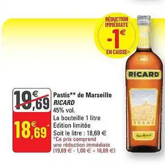 Pastis De Marseille Ricard