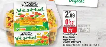 G20 Salade Végétal Pâtes Risoni Façon Paëlla Pierre Martinet offre