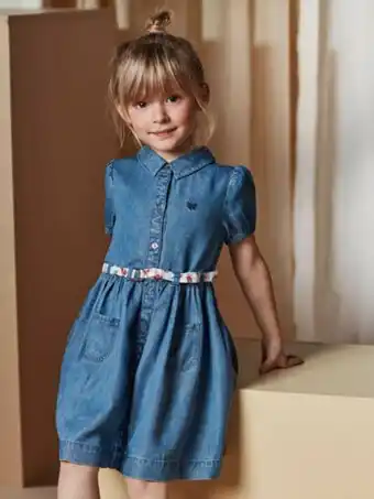 Sergent Major Robe chemise denim bleu enfant fille offre