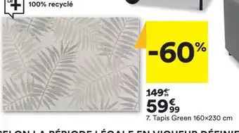 BUT Tapis Green 160x230cm offre