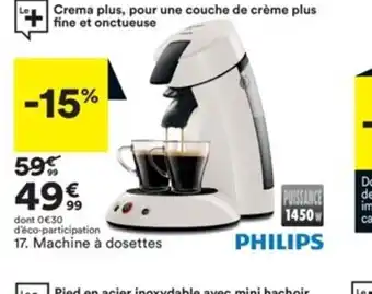 BUT Philips Machine à Dosettes offre