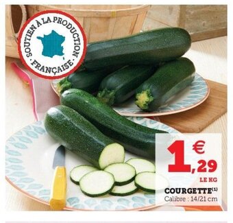 Hyper U Courgette offre