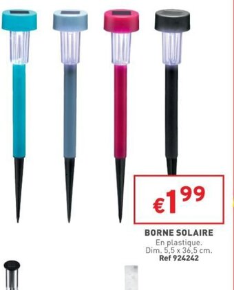 Trafic Borne Solaire offre