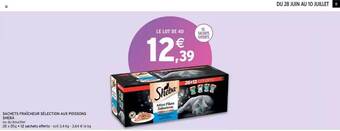 Intermarché Sachets Fraîcheur Sélection Aux Poissons Sheba offre