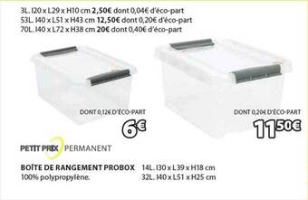 JYSK Boîte De Rangement Probox offre