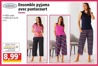 Norma Ensemble Pyjama Avec Pantacourt offre