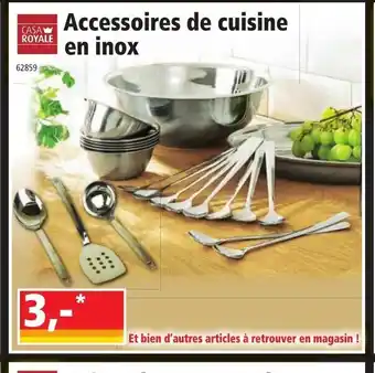 Norma Accessoires de Cuisine En Inox offre
