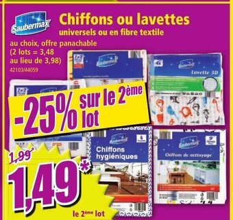 Norma Chiffons Ou Lavettes offre