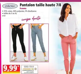 Norma Pantalon Taille Haute 7/8 offre