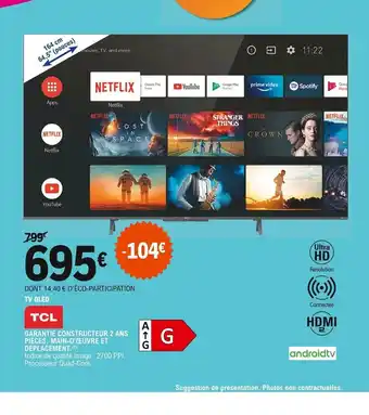 E.Leclerc TCL Tv Qled offre