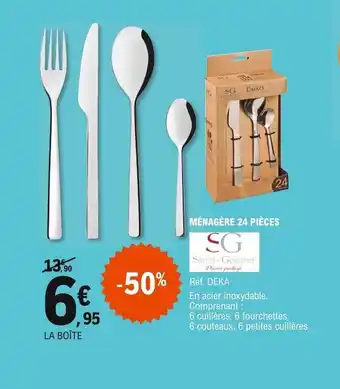 E.Leclerc Ménagère 24 pièces offre