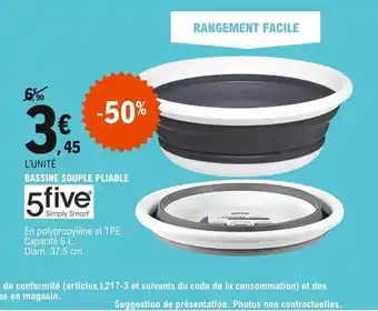 E.Leclerc Bassine Souple Pliable offre