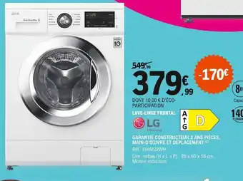 E.Leclerc LG Lave-Linge Frontal offre