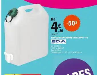 Eda Jerrican Alimentaire Extra-Fort 10L