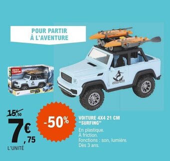 E.Leclerc Voiture 4x4 23cm Surfing offre