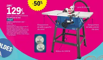 E.Leclerc Scie Circulaire Sur Table offre