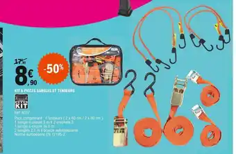 E.Leclerc Kit 8 Pièces Sangles Et Tendeurs offre