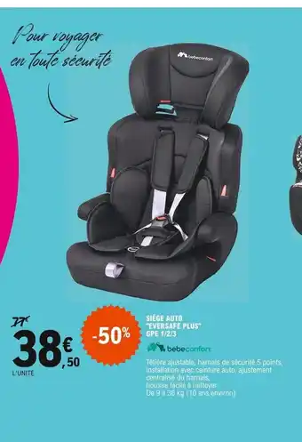 E.Leclerc Siège Auto Eversafe Plus GPE 1/2/3 offre