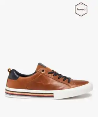 Gémo Baskets homme dessus cuir à lacets - tanéo vue1 - taneo - gemo offre
