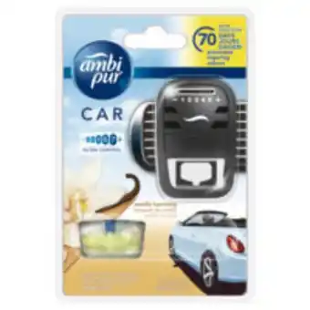 Désodorisant voiture rechargeable ambipur car bouquet de vanille