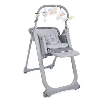 Chaise haute polly magic relax 4 rouesgraphite