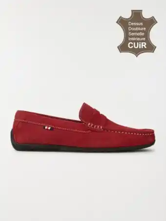 DistriCenter Mocassins homme rouge (41-46) offre