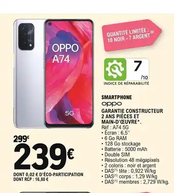 E.Leclerc Oppo Smartphone offre
