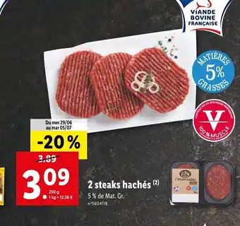 2 Steaks Hachés