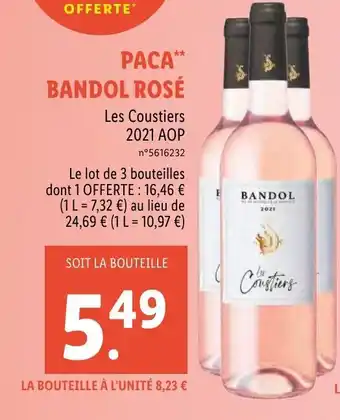 Lidl Paca Bandol Rosé offre