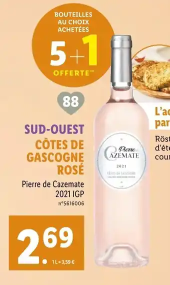 Lidl Pierre de Cazemate 2021 IGP offre