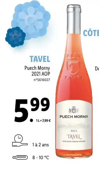 Lidl Tavel Puech Morny 2021 AOP offre