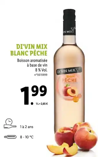 Lidl Di'Vin Mix Blanc Pêche offre