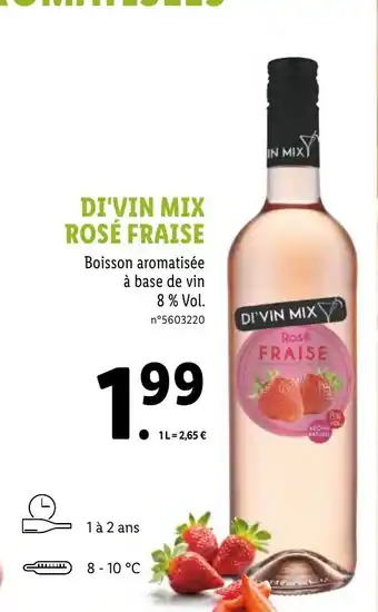 Lidl Di'Vin Mix Rosé Fraise offre