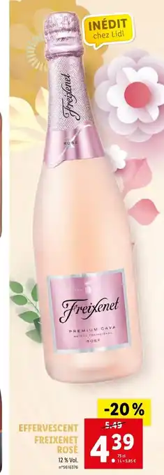 Lidl Effervescent Freixenet Rosé offre