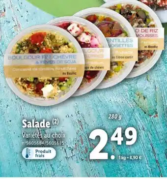 Lidl Salade offre