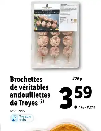 Brochettes de Véritables Andouillettes de Troyes