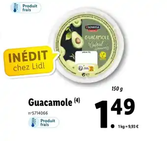 Lidl Guacamole offre