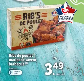 Lidl Ribs de poulet Marinade saveur Barbecue offre