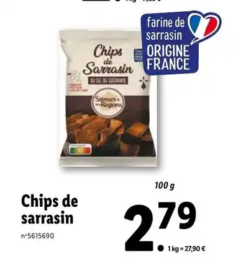 Lidl Chips de Sarrasin offre