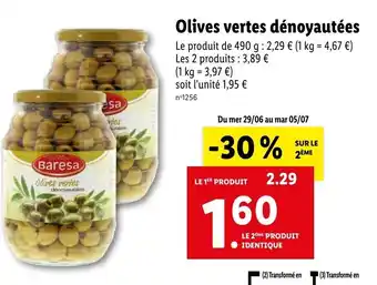 Olives Vertes Dénoyautées