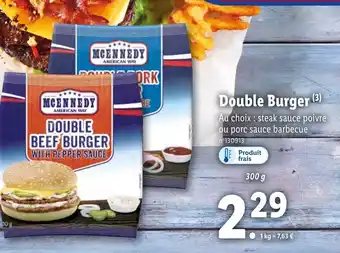 Lidl Double Burger offre