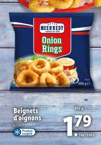Lidl Beignets d'Oignons offre