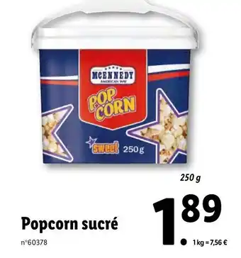 Lidl Popcorn Sucé offre