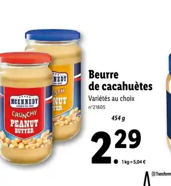 Lidl Beurre de Cacahuètes offre
