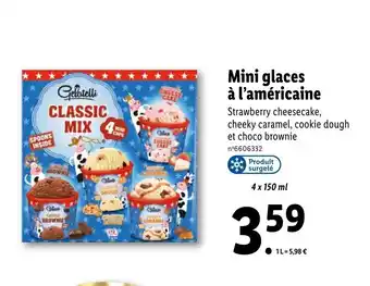 Lidl Mini Glaces à l'Américaine offre