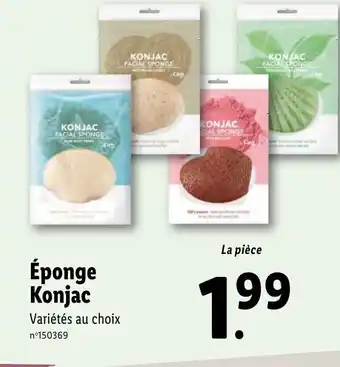 Lidl Éponge Konjac offre