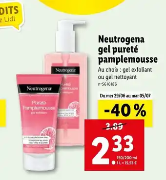 Neutrogena Gel Pureté Pamplemousse