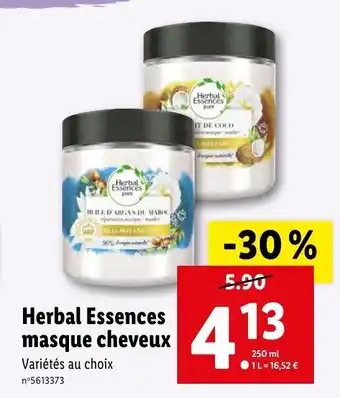 Lidl Herbal Essences Masque Cheveux offre